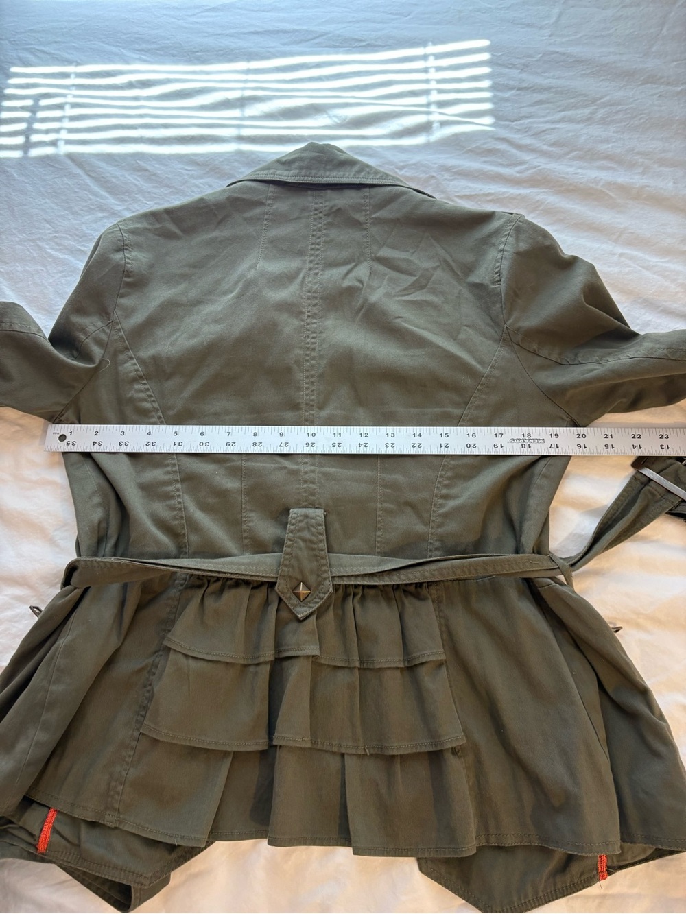 Miss Sixty Olive Green Double-Breasted Utility Jacket size M - Picture 9 of 10
